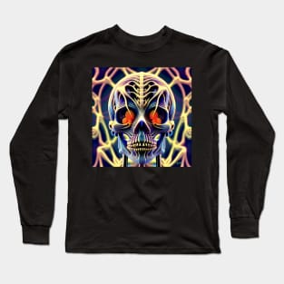 Trippy Psychedelic Luxury Skull 20 Long Sleeve T-Shirt